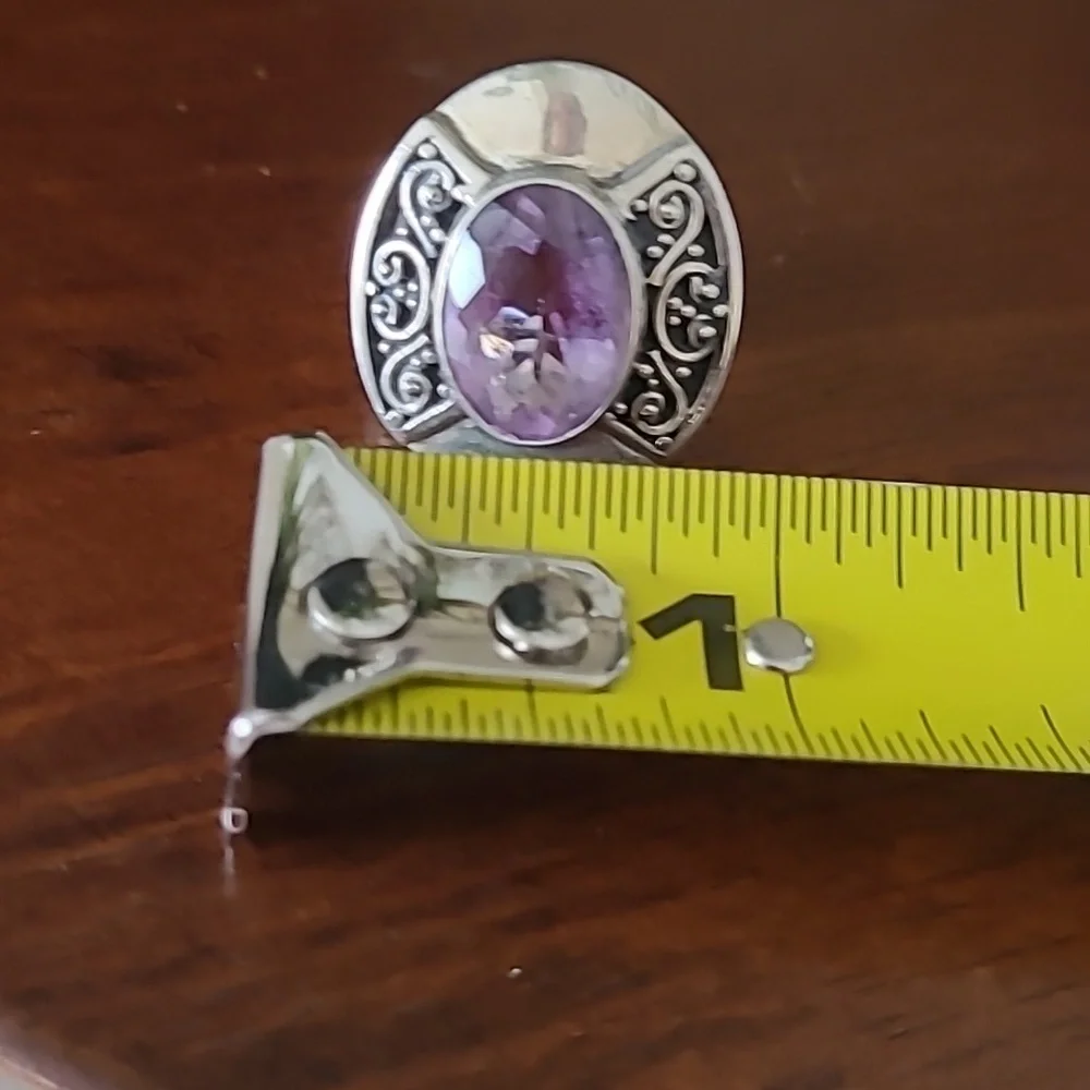 Amethyst silver ring - Picture 9 of 13